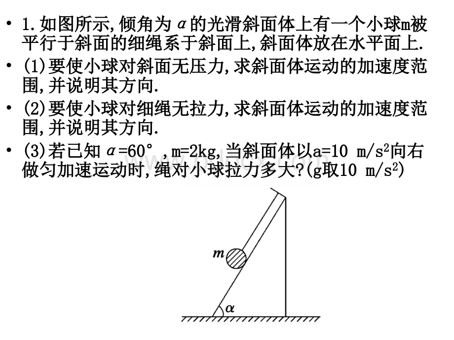 高一物理：4.7牛顿运动定律应用二(2临界问题)PPT资料.ppt_第2页