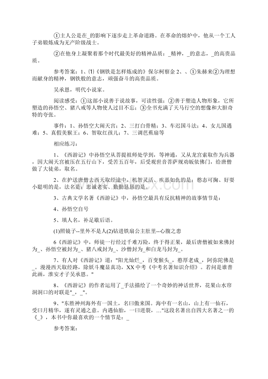 中考名著知识点汇编Word文档格式.docx_第3页