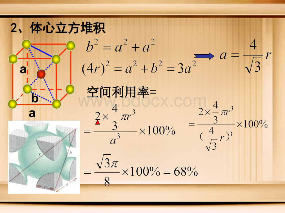 金属晶体空间利用率计算.ppt_第3页