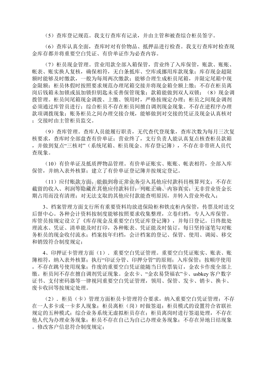 授权执行情况自查报告与授权承诺书范本合集docWord文档下载推荐.docx_第2页