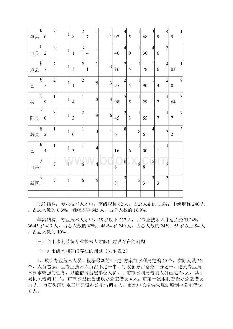 宝鸡市水利系统专业技术人员现状调研报告.docx_第3页