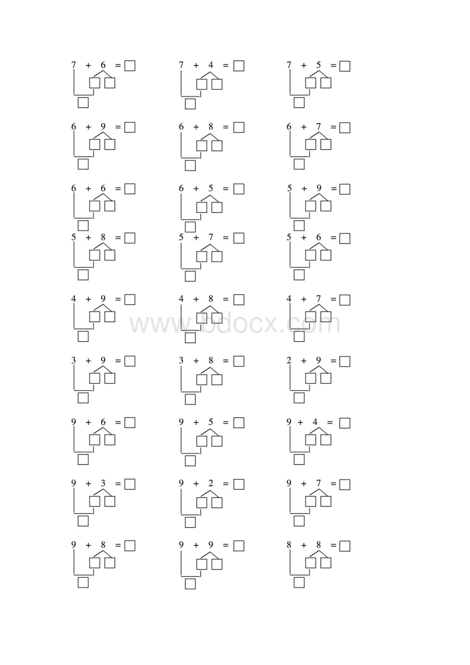 凑十法练习题.pdf_第3页