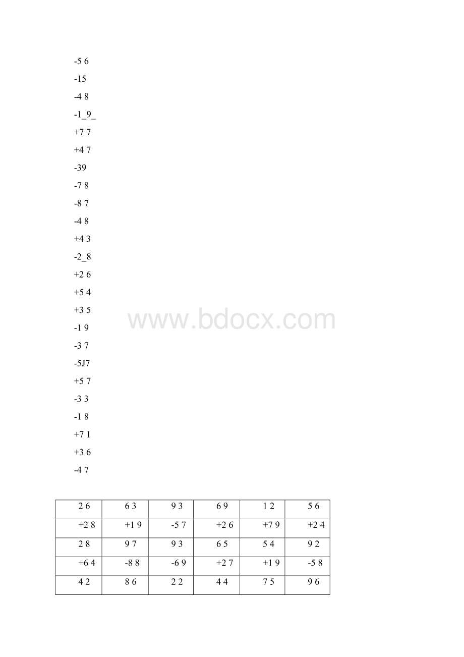 100以内加减法竖式练习题两位数加减法竖式练习题100.docx_第3页