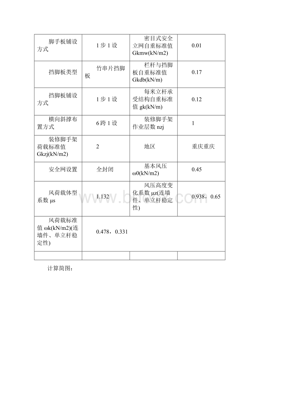 型钢悬挑脚手架扣件式计算书.docx_第2页