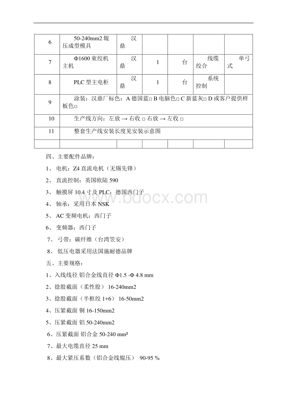 1600D型束绞机辊压成型中文设备参数课件.docx_第2页