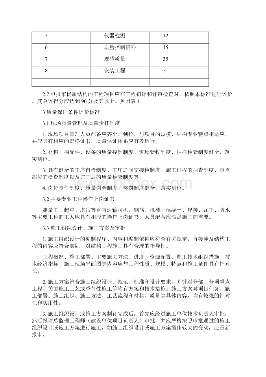 德州建设工程优质结构评审标准Word文档下载推荐.docx_第3页