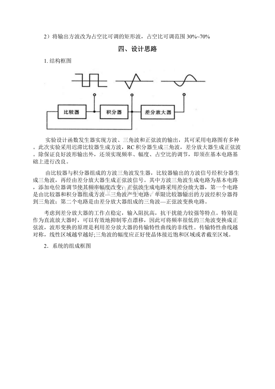 函数信号发生器实验报告北京邮电大学Word文件下载.docx_第2页