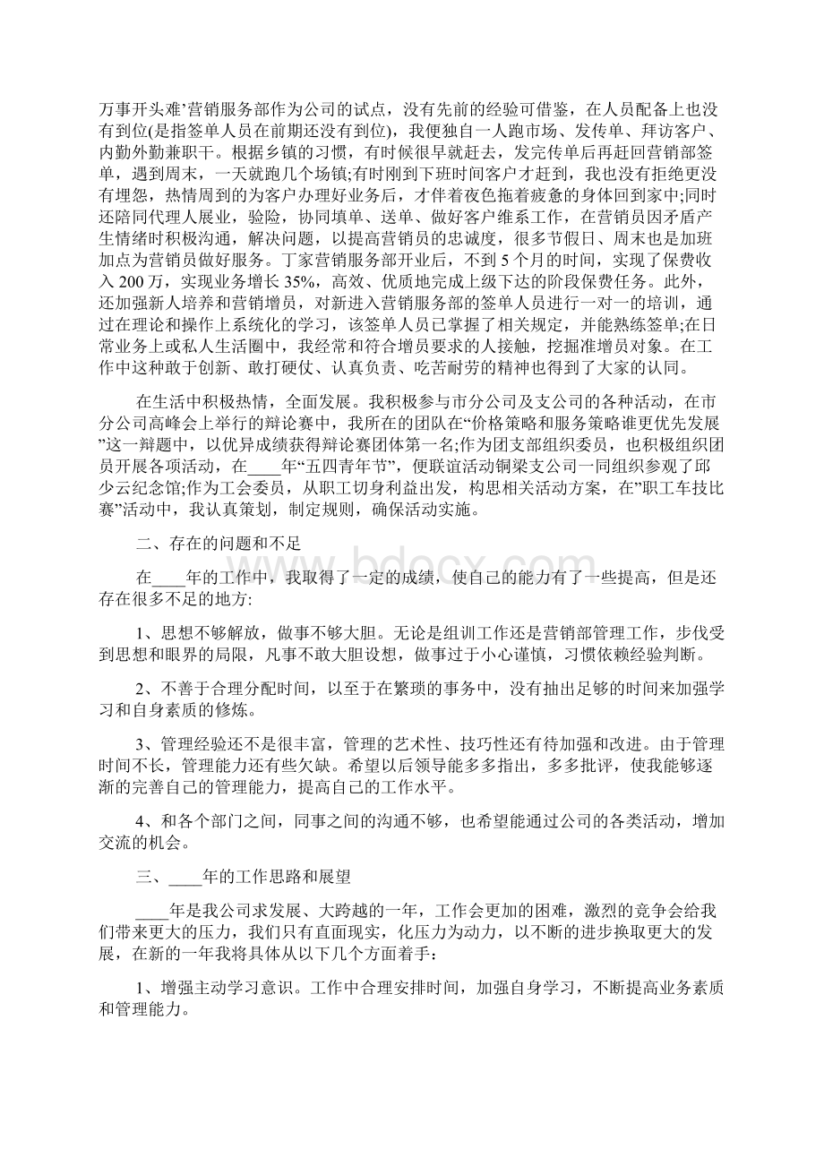 关于车险个人年终总结报告文档格式.docx_第2页