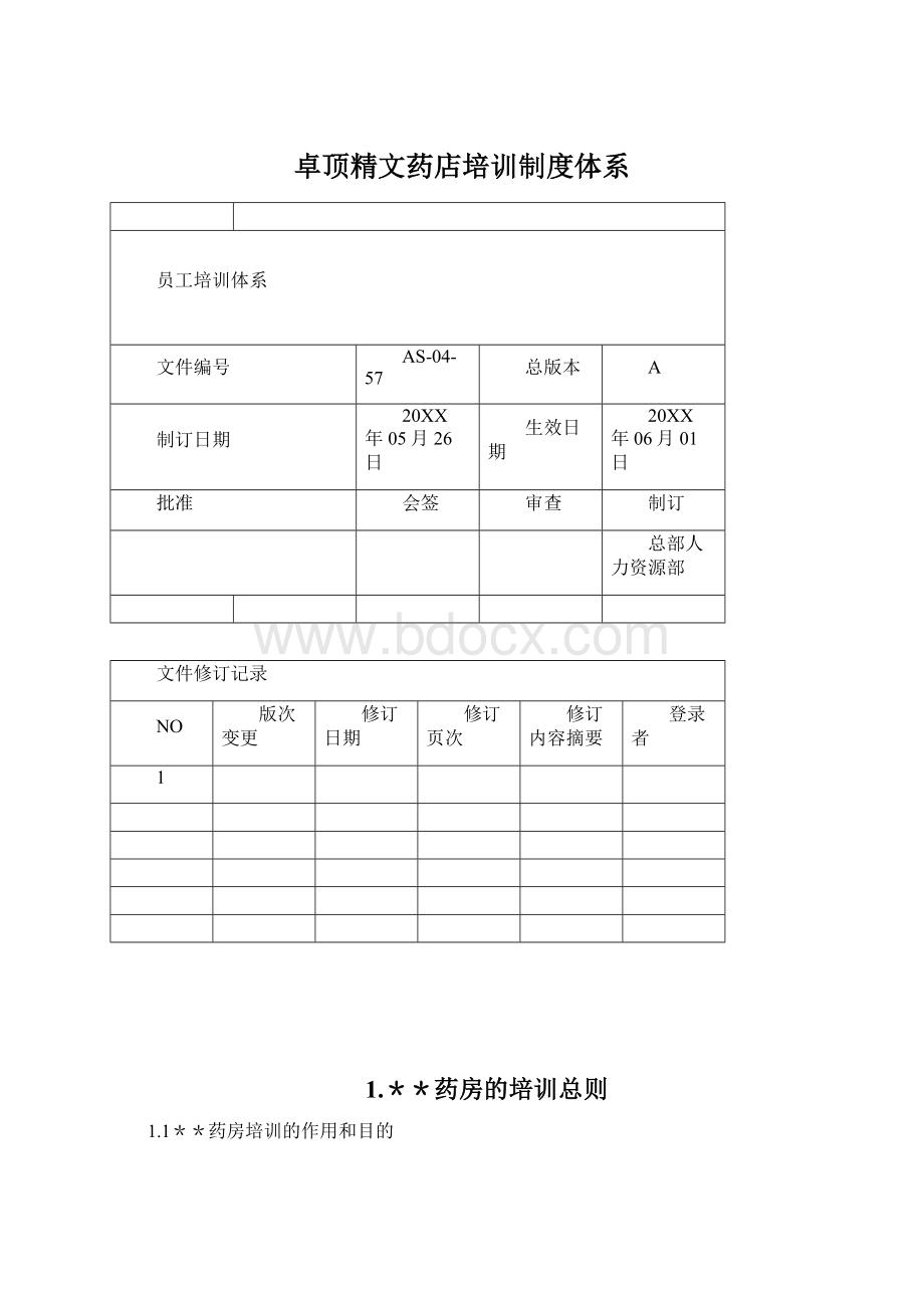 卓顶精文药店培训制度体系.docx_第1页