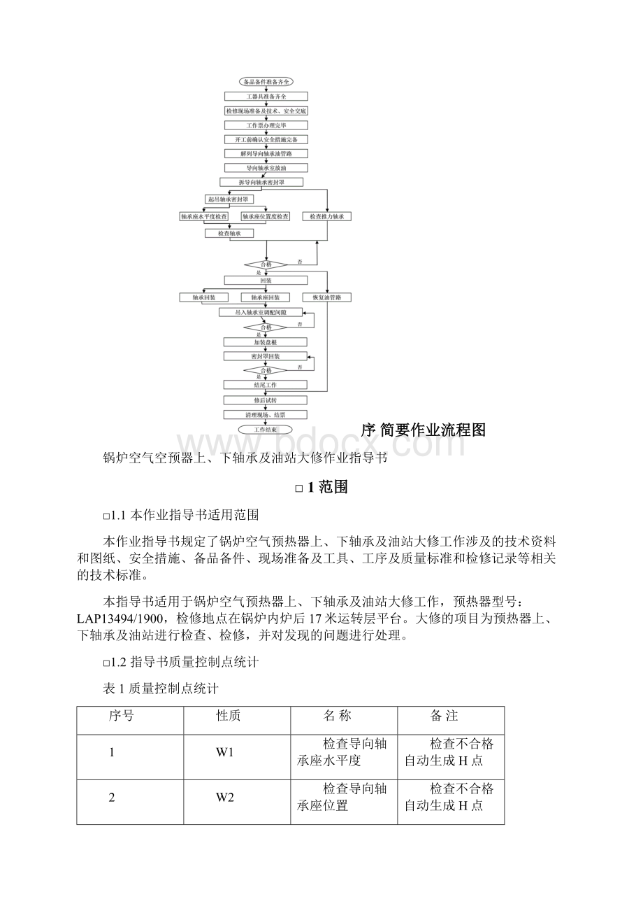 锅炉空气预热器上下轴承及油站大修作业指导书Word文档下载推荐.docx_第3页