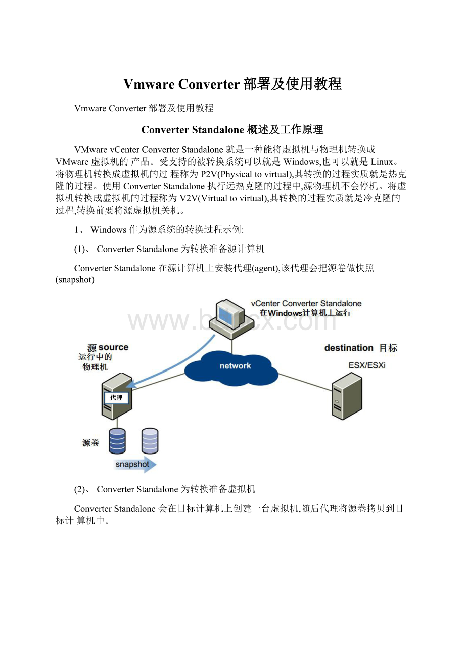 Vmware Converter部署及使用教程.docx_第1页