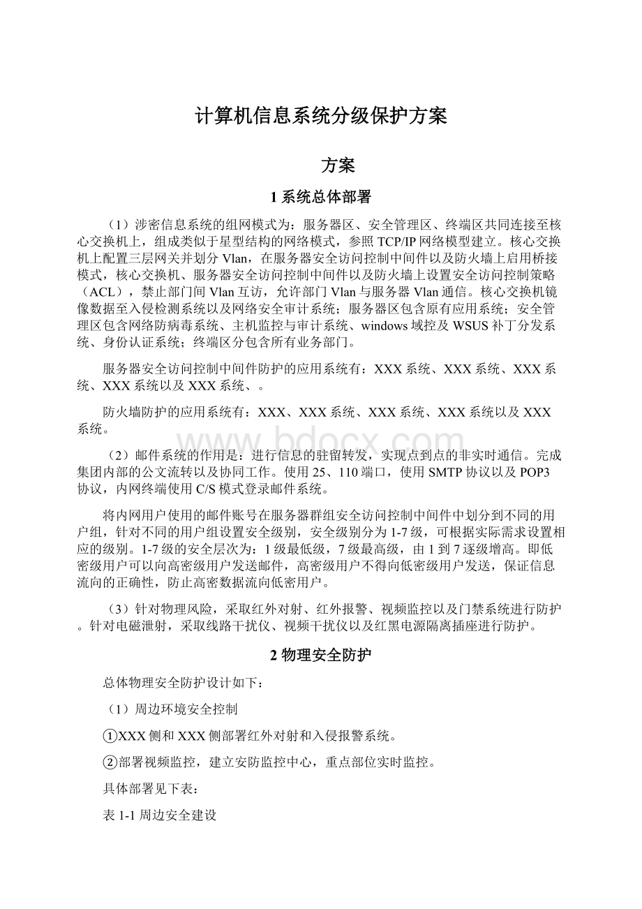 计算机信息系统分级保护方案.docx_第1页