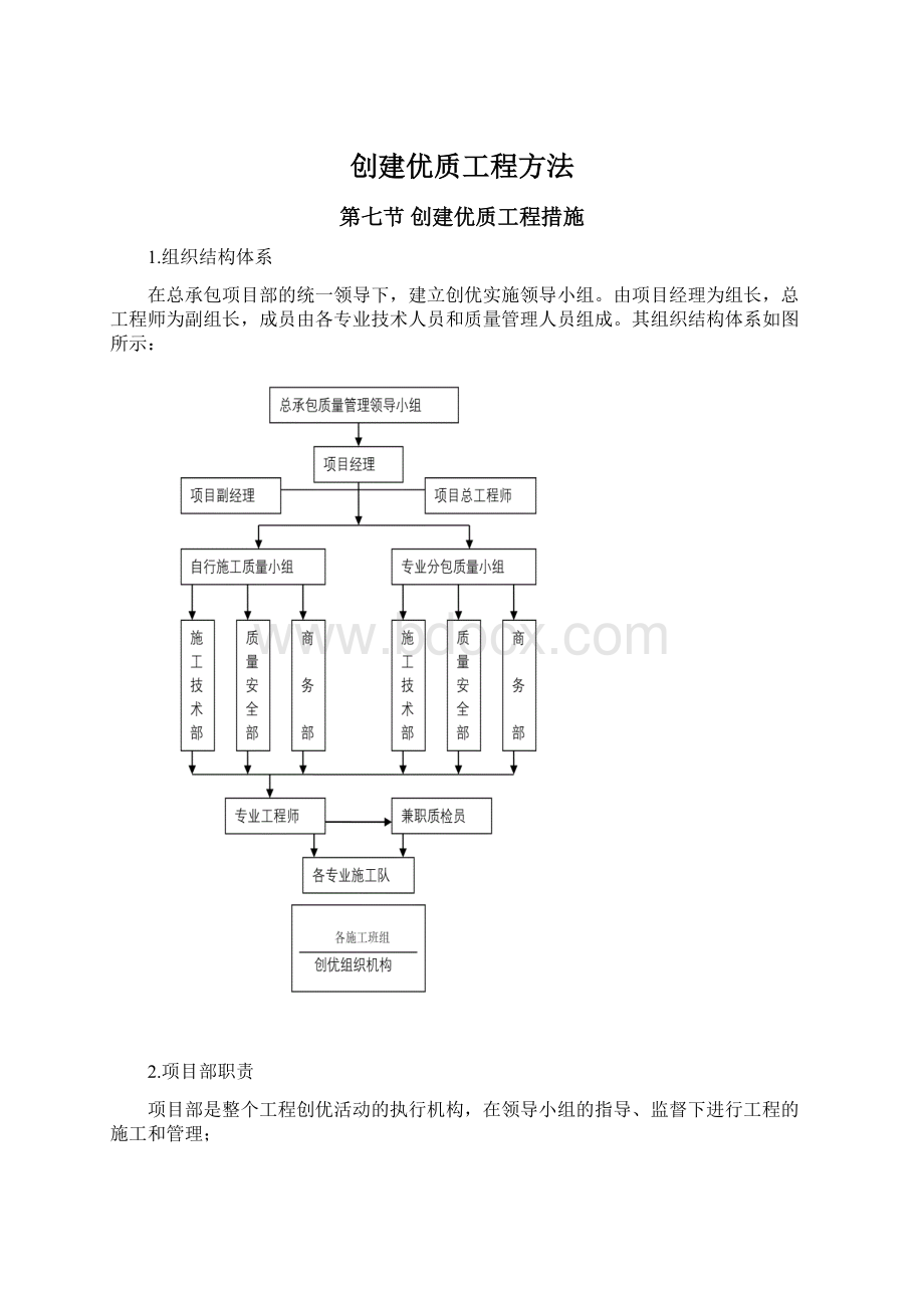 创建优质工程方法Word文件下载.docx