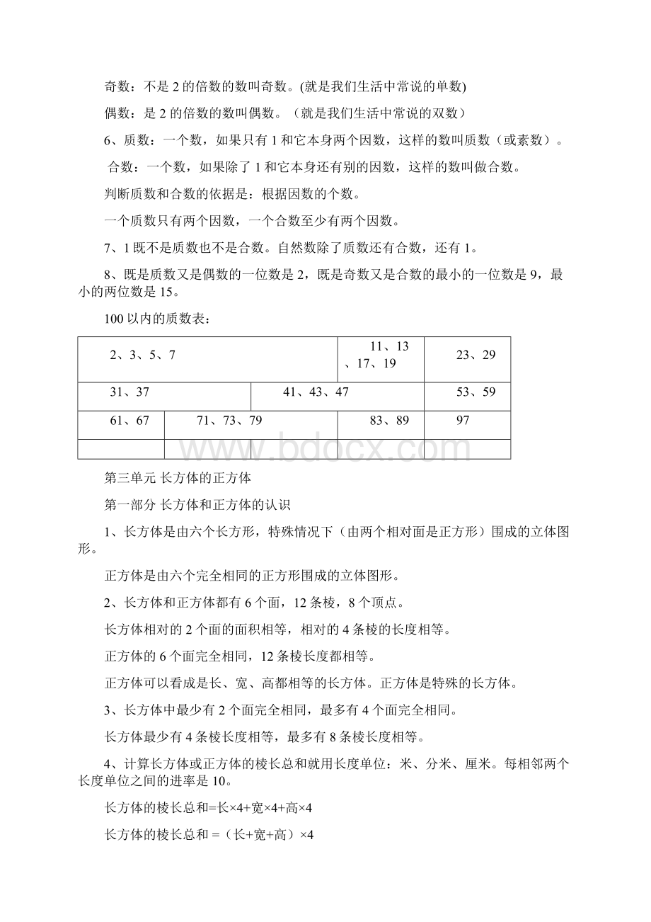 人教版五年级下册数学概念及公式Word文件下载.docx_第2页