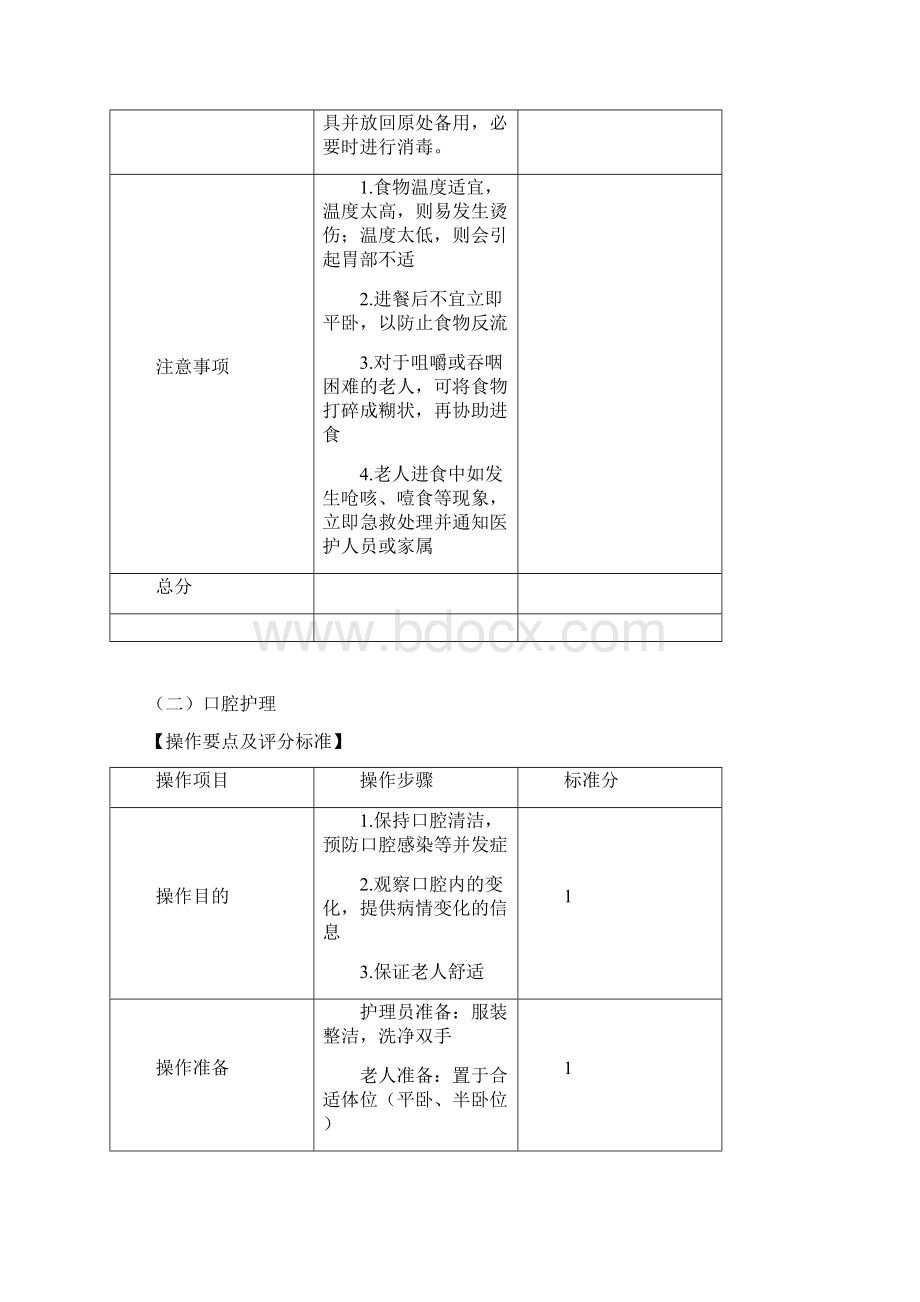 养老护理技术操作规范及评分标准.docx_第3页