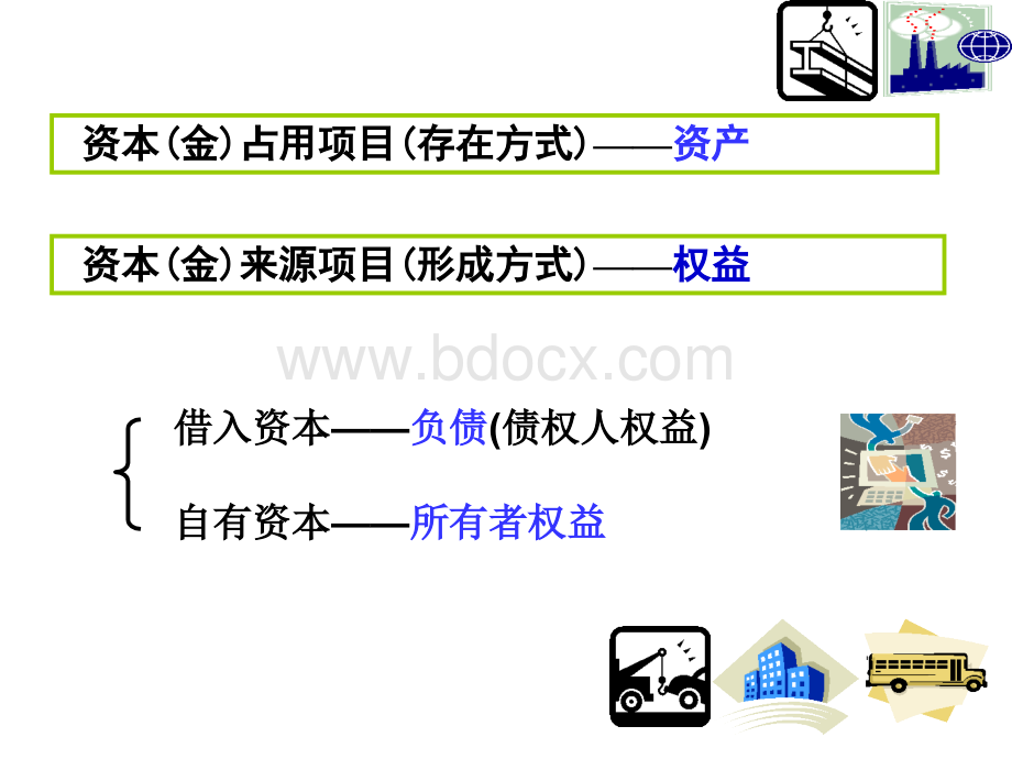 基础会计之会计要素、会计等式、会计账户和科目PPT推荐.ppt_第2页