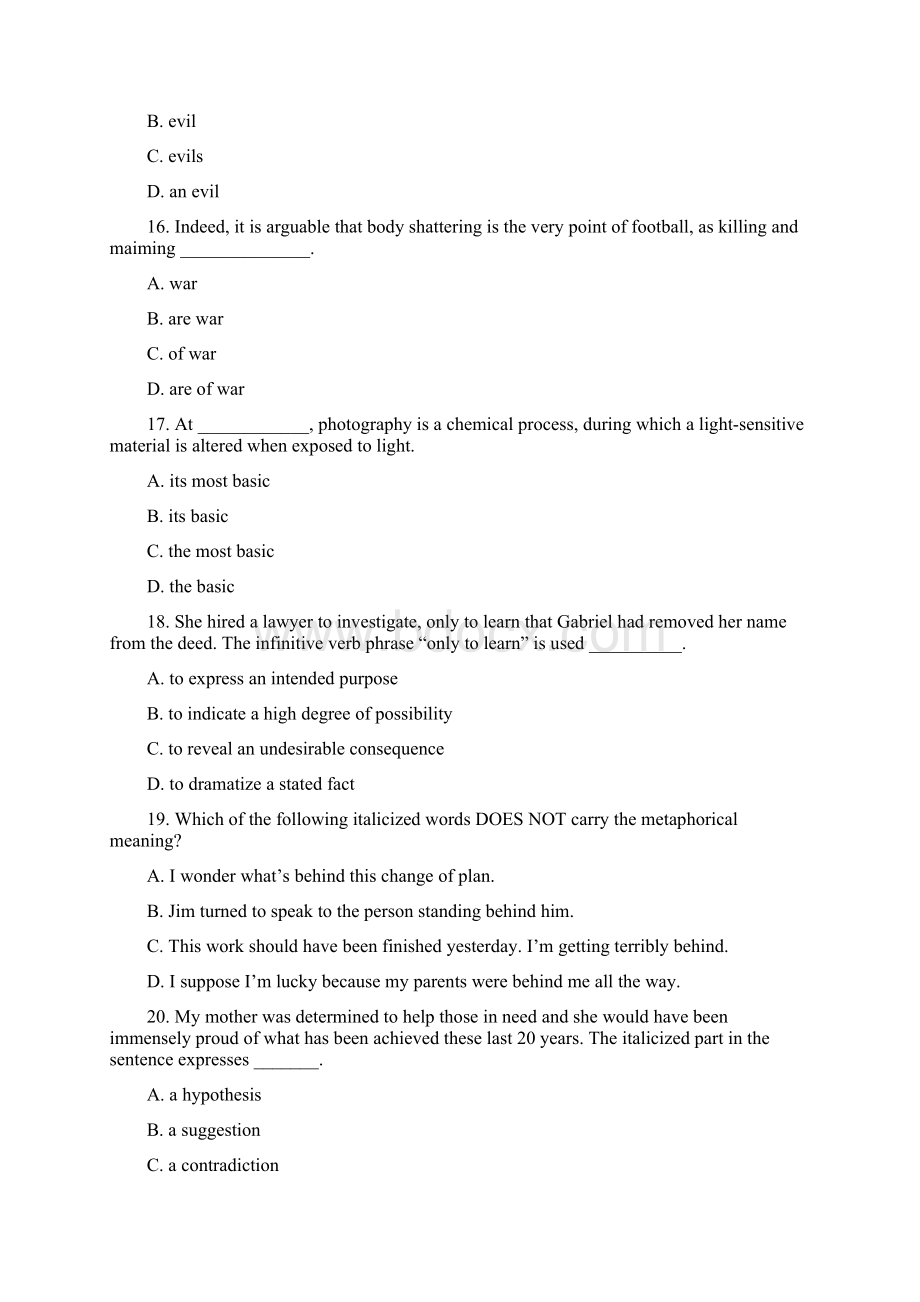 英语专四真题及参考答案Word文档下载推荐.docx_第2页