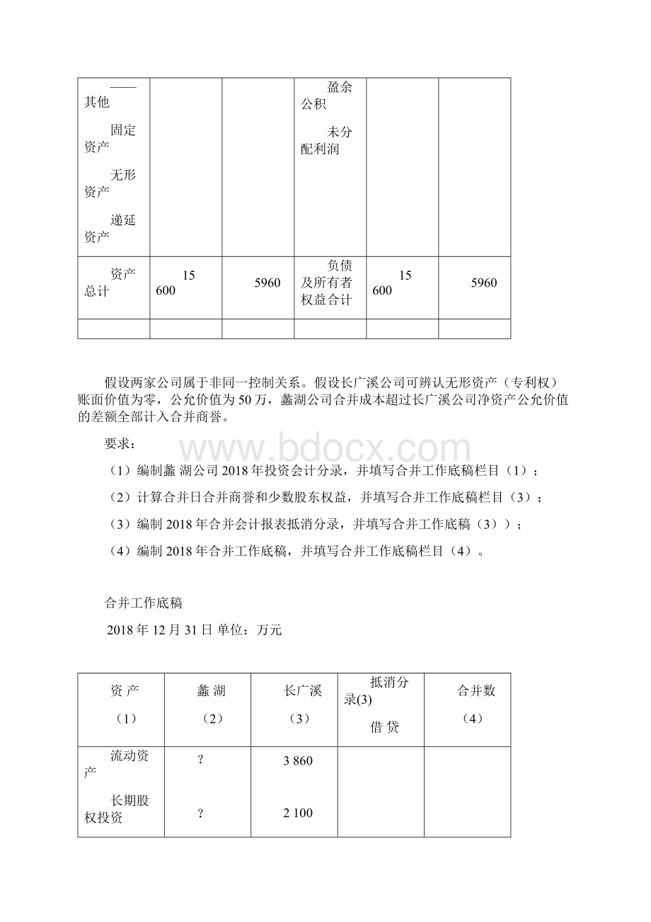 19年春江南大学《高级财务会计》答案.docx_第2页