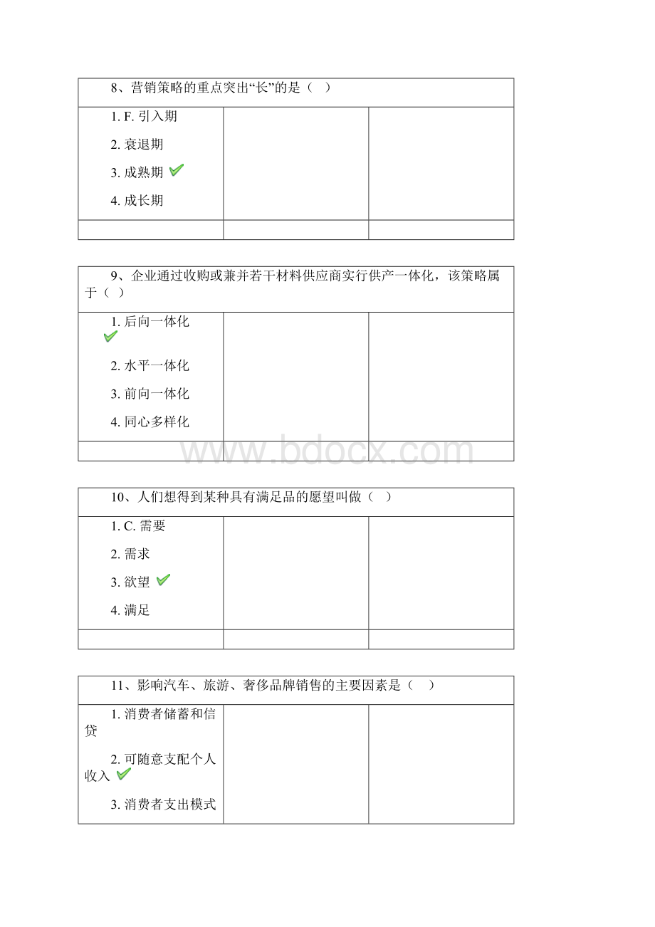 西南大学网络教育春9028《市场营销》作业标准答案.docx_第3页