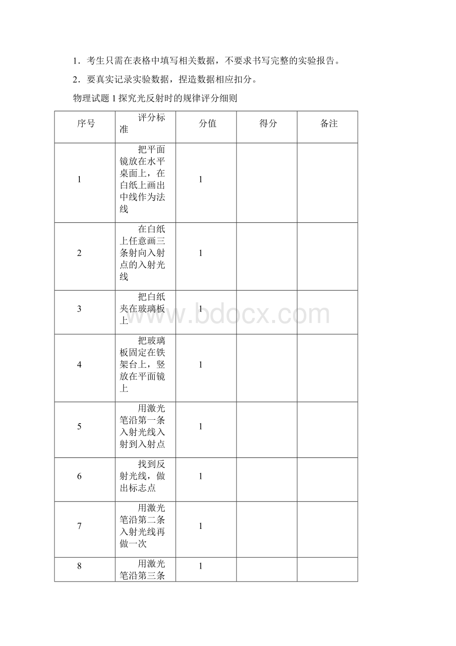 实用参考中考物理实验操作考试全集共24个专题48页docWord文档下载推荐.docx_第2页