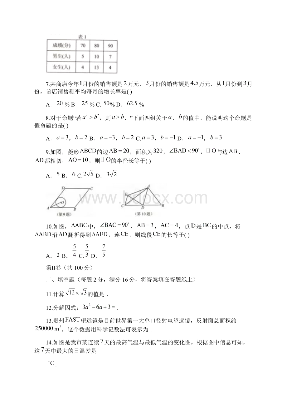 江苏无锡市中考数学试题文档格式.docx_第2页