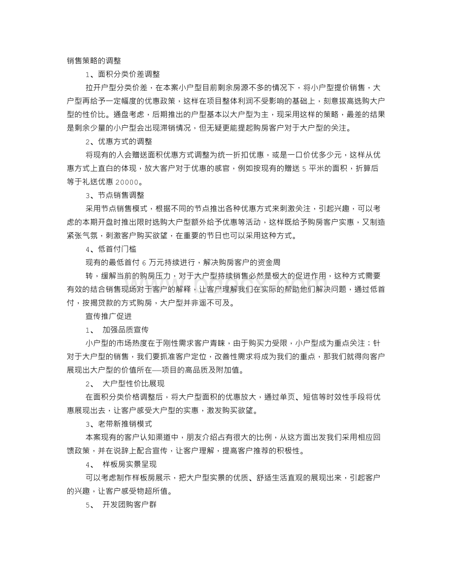 大户型促销方案Word文件下载.doc