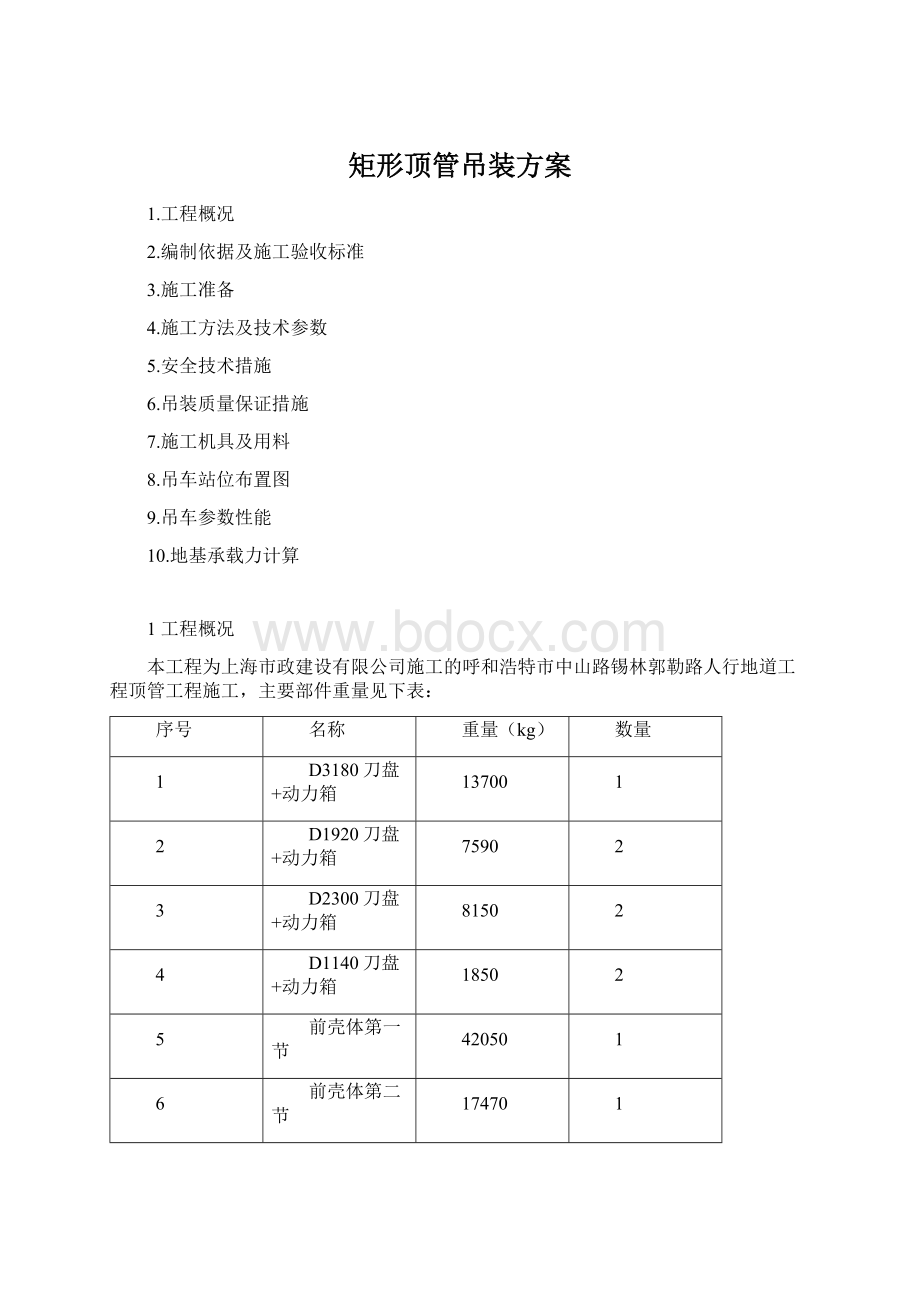 矩形顶管吊装方案Word文件下载.docx_第1页