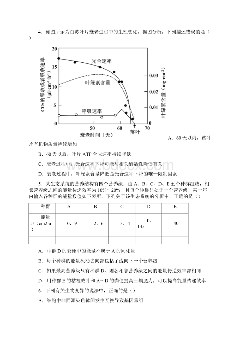 届重庆市八中高三下学期强化训练一理综生物试题Word格式.docx_第2页