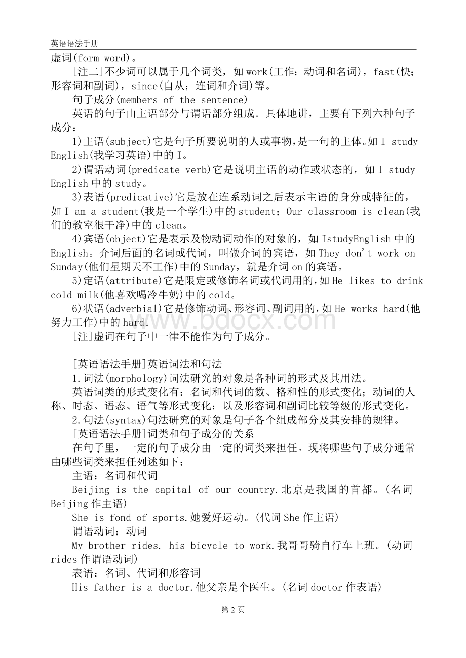 学英语必看英语语法手册(全).doc_第2页