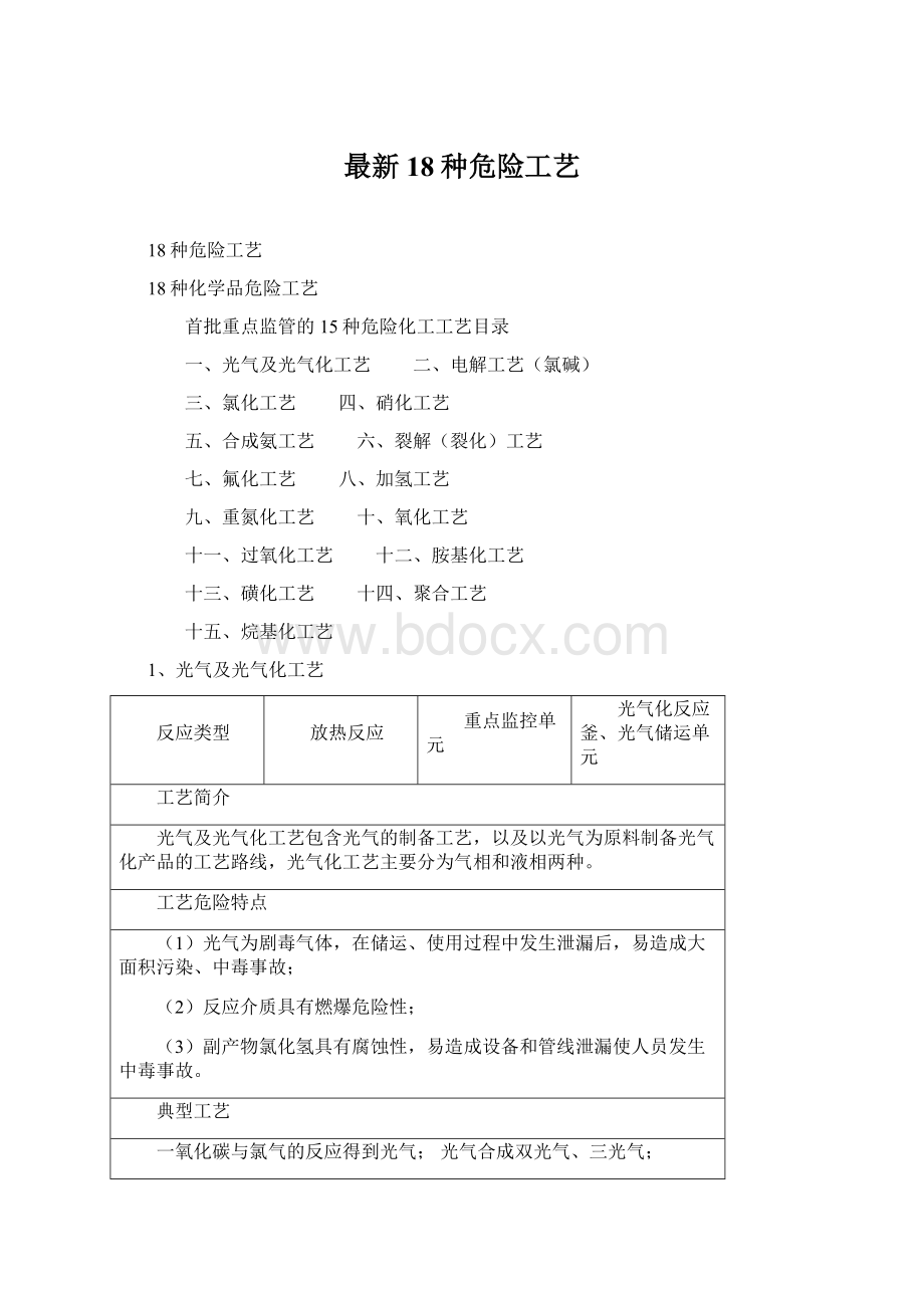 最新18种危险工艺文档格式.docx_第1页