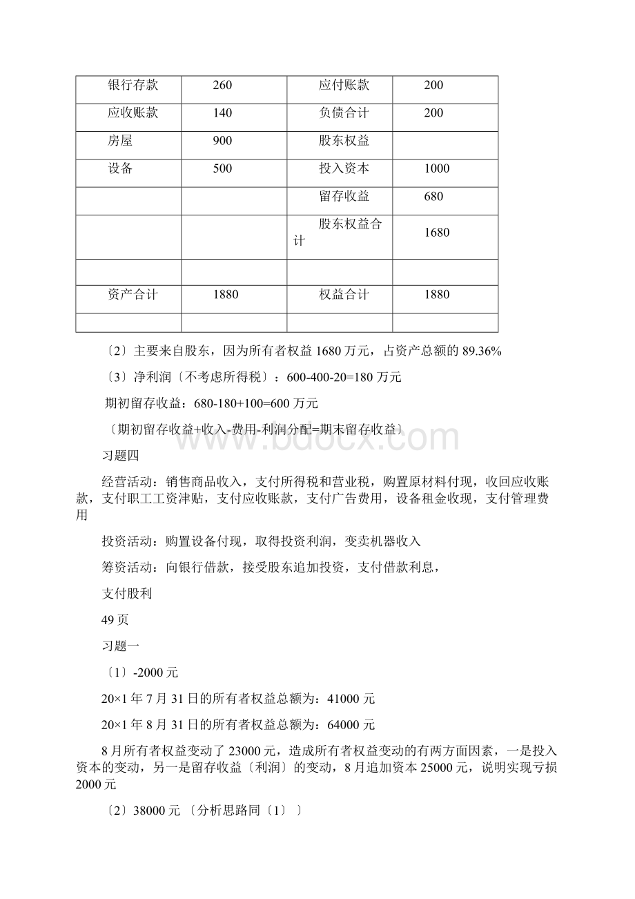 格雅Get 会计学上海财经大学出版社课后习题答案主编陈信元Word文件下载.docx_第3页