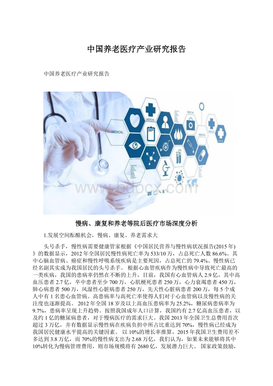 中国养老医疗产业研究报告.docx