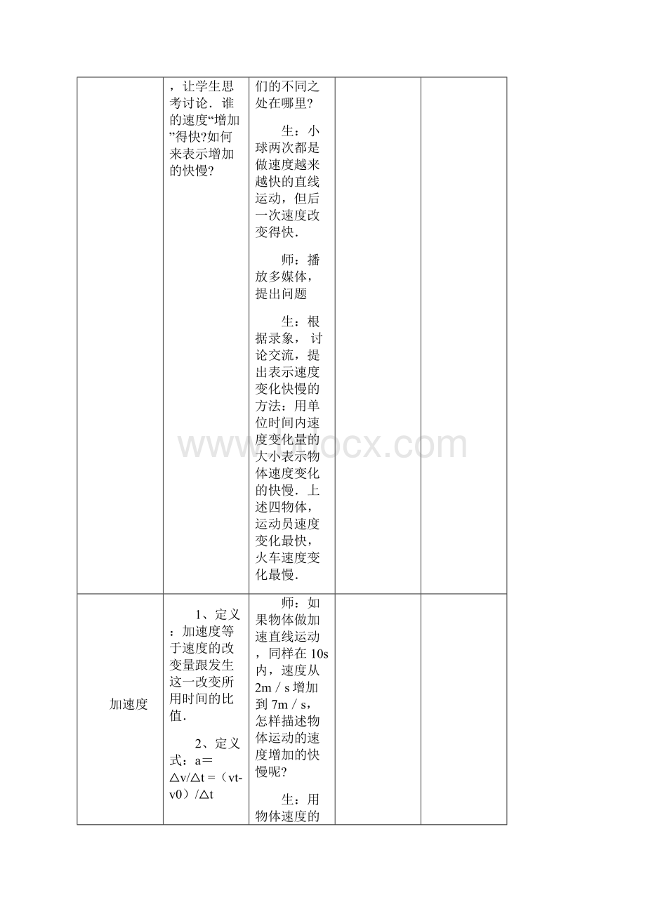 怎样描述速度变化的快慢教案.docx_第3页