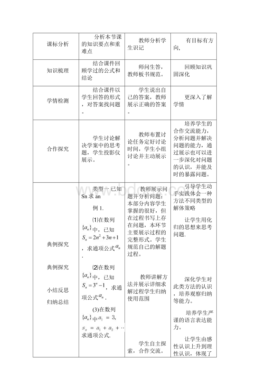 高中数学数列求通项教学设计学情分析教材分析课后反思文档格式.docx_第2页