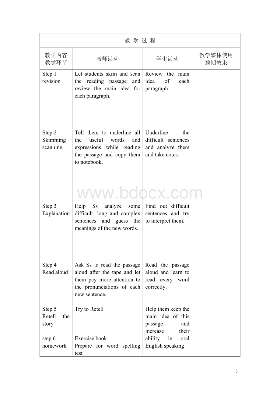 高中英语必修四Unit1教案reading.doc_第3页