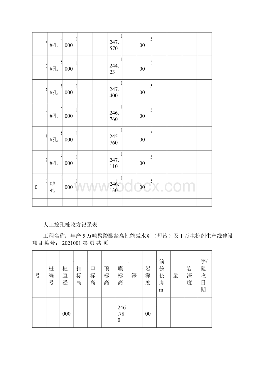 人工挖孔桩收方记录表完整.docx_第2页