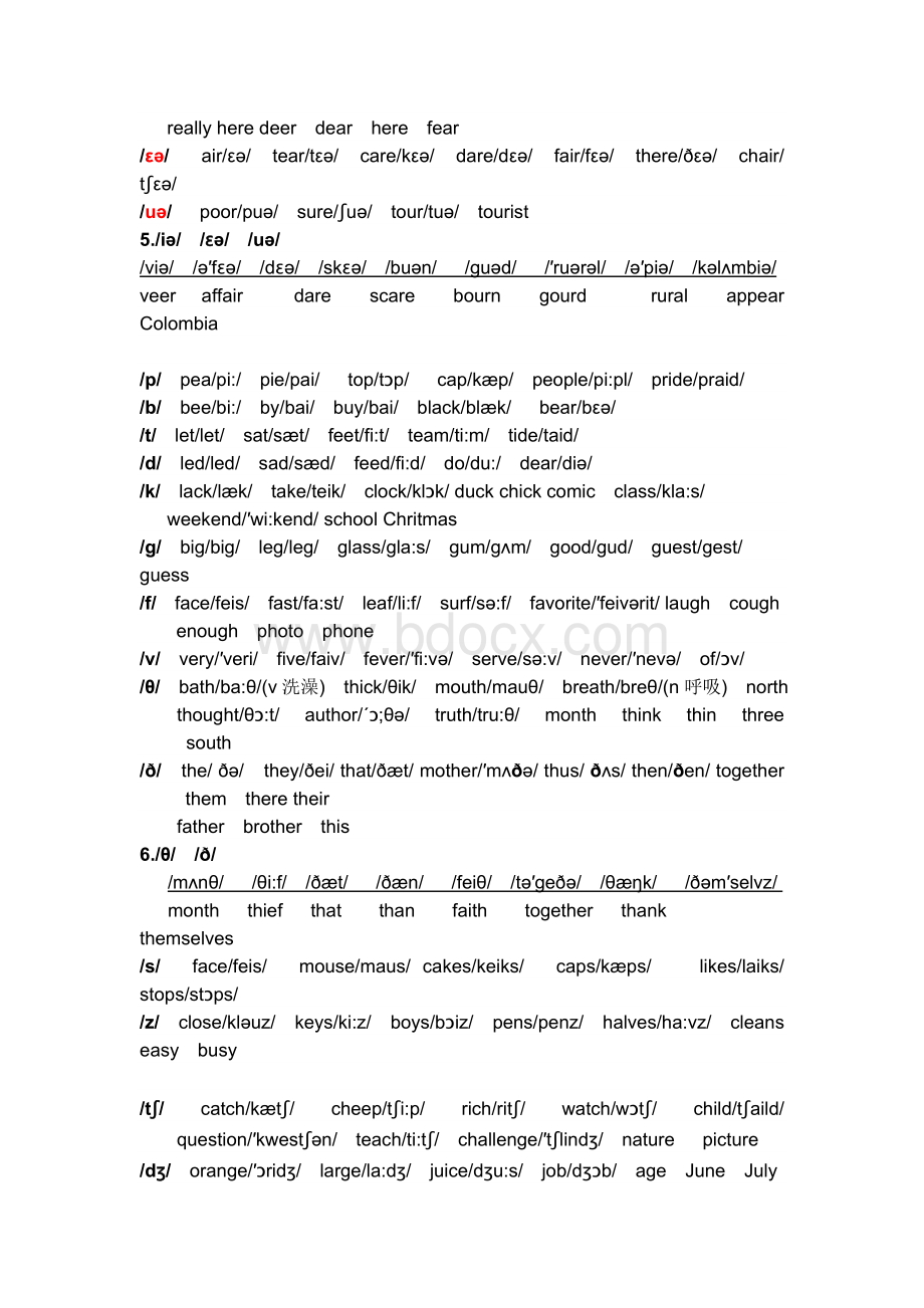 小学国际音标及练习大全.doc_第3页