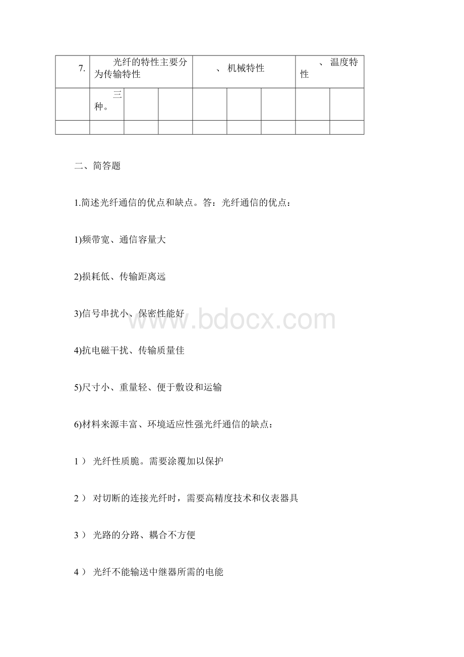 完整word版光纤通信技术及应用习题解答doc.docx_第2页