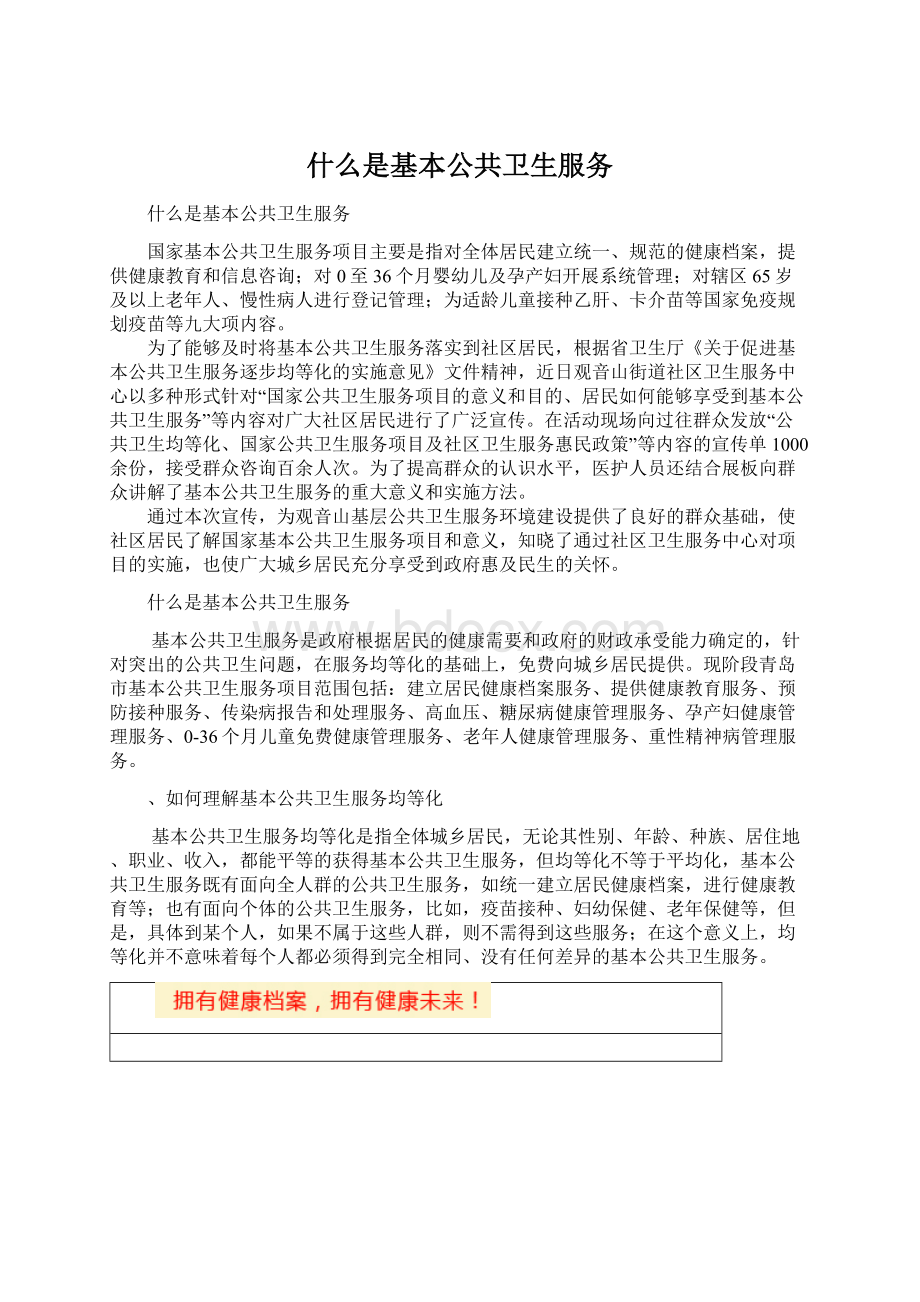 什么是基本公共卫生服务文档格式.docx_第1页