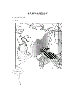 各大洲气候类型分析Word格式.docx