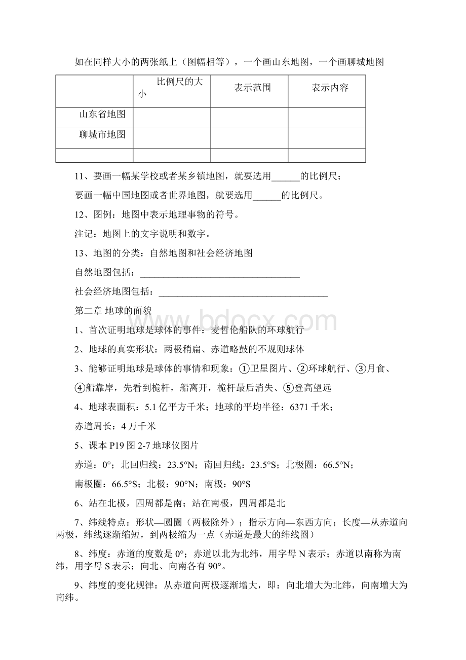 湘教版七年级地理上册知识点总结Word格式.docx_第2页