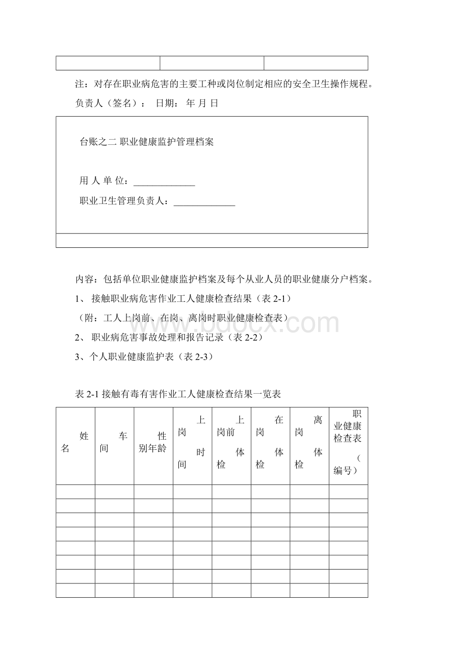 职业健康管理七大台账电子教案Word文件下载.docx_第3页