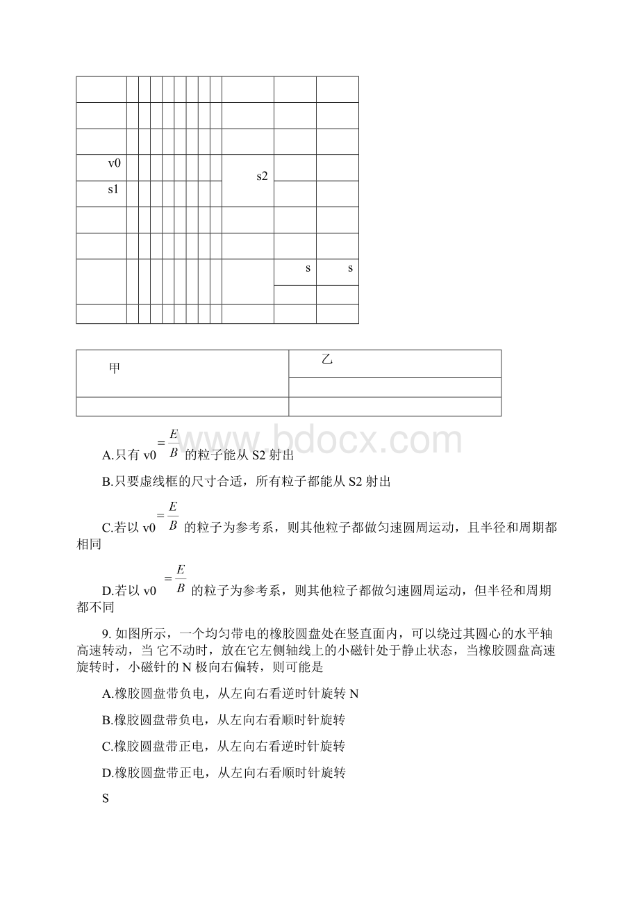 湖南省株洲市届高三物理教学质量统一检测试题一.docx_第3页