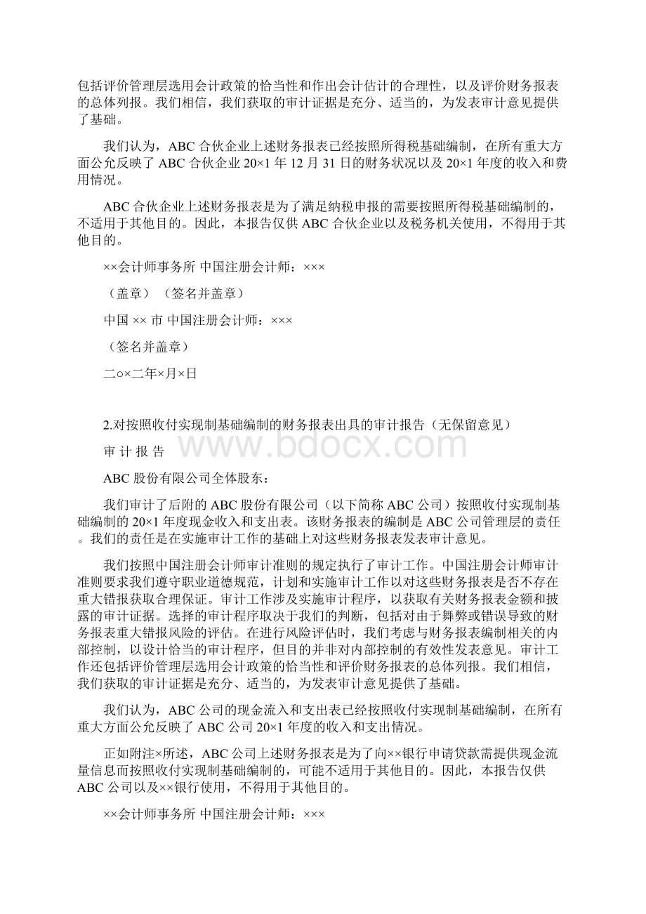 财务报表出具的审计报告的参考格式doc 28页.docx_第3页