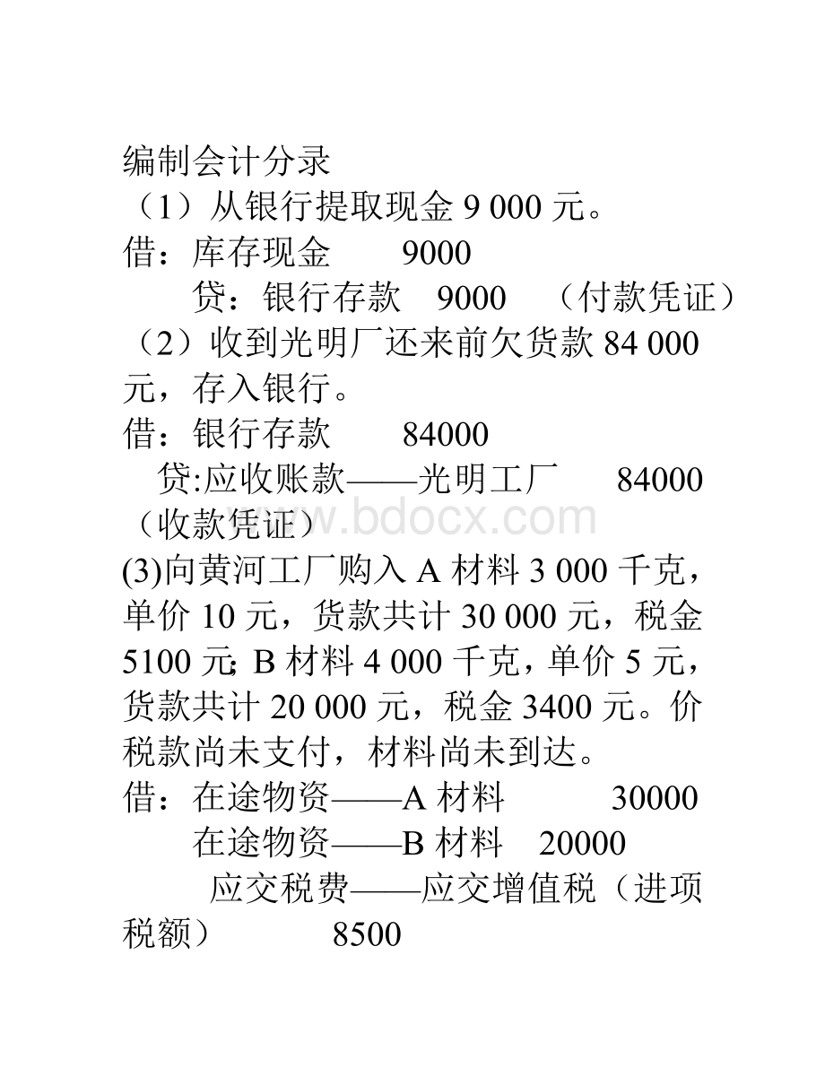 会计学实验(分录)答案2011.doc_第1页