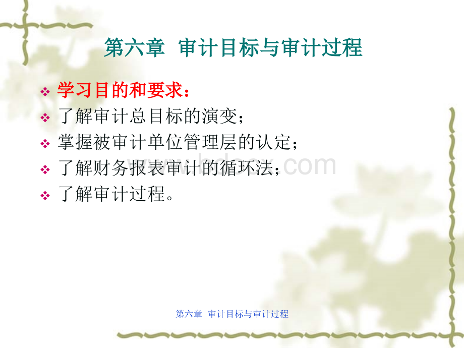 第六章审计目标与审计过程.ppt