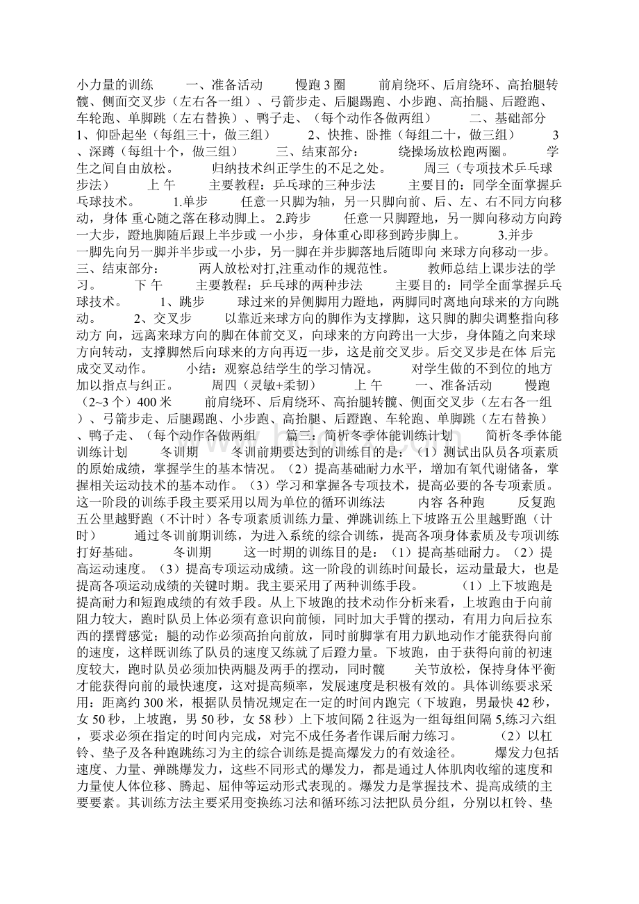 体能训练周计划.docx_第2页