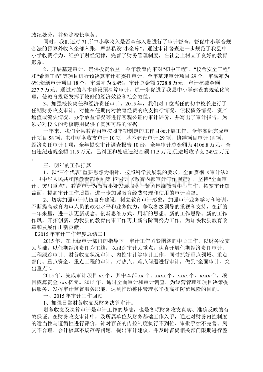 审计工作年度总结.docx_第2页