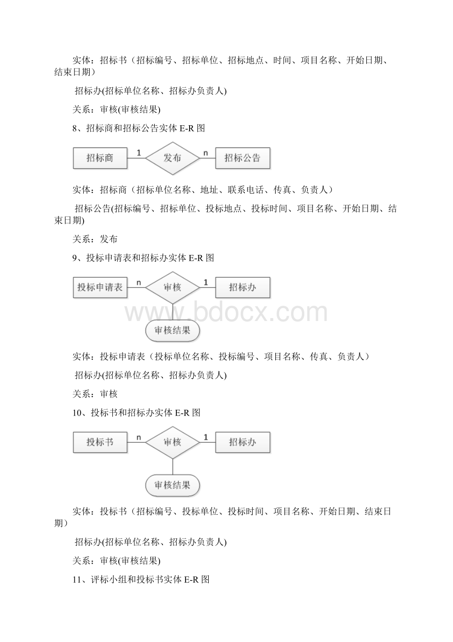 招投标管理系统的数据库设计说明书Word文档下载推荐.docx_第3页