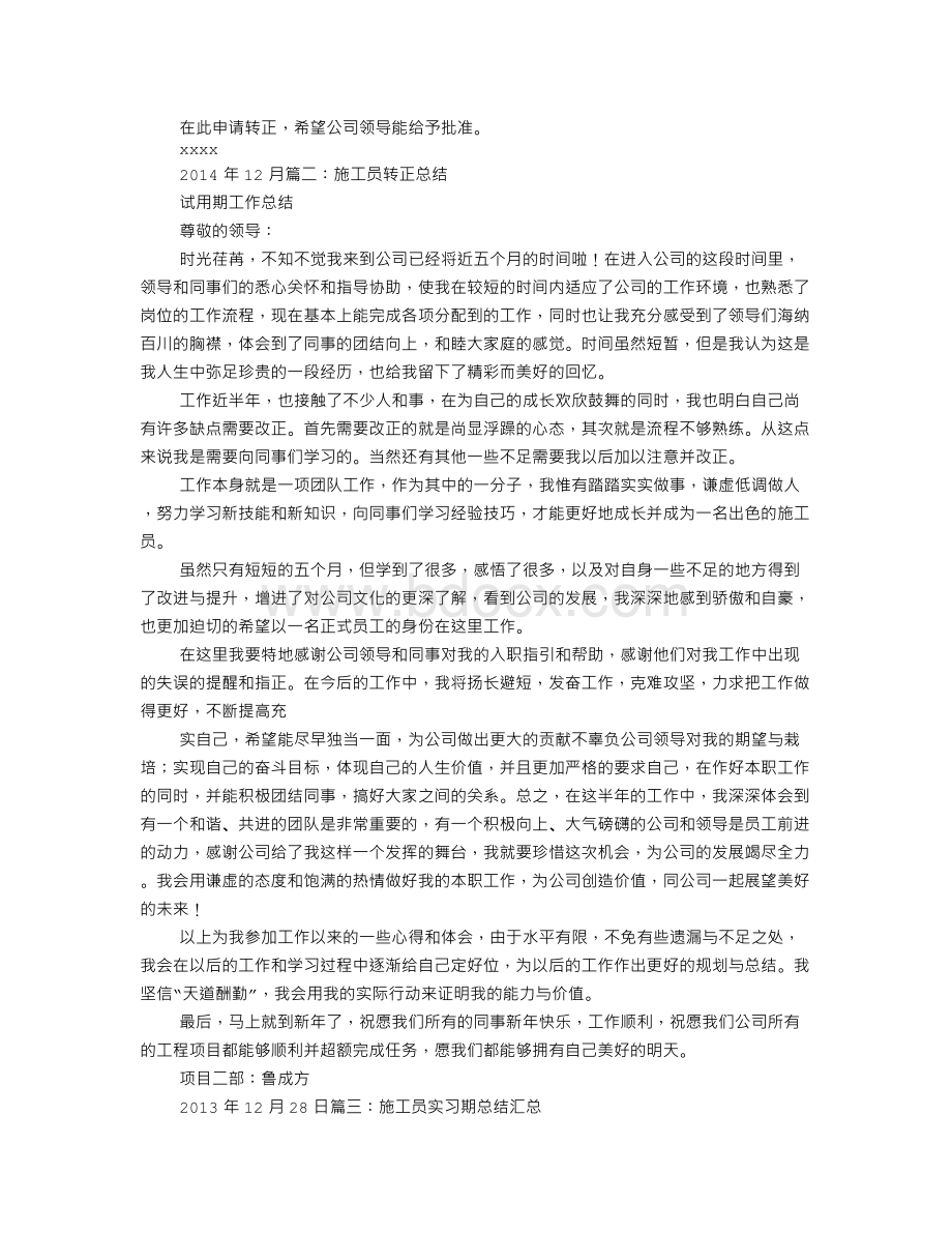 施工员试用期工作小结.doc_第2页